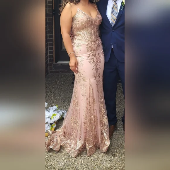slim fit dress slacks Chic Gorgeous Pink Ball Gown Formal Gown Shiny Long Prom Dress Elegant –  SELINADRESS main image 0